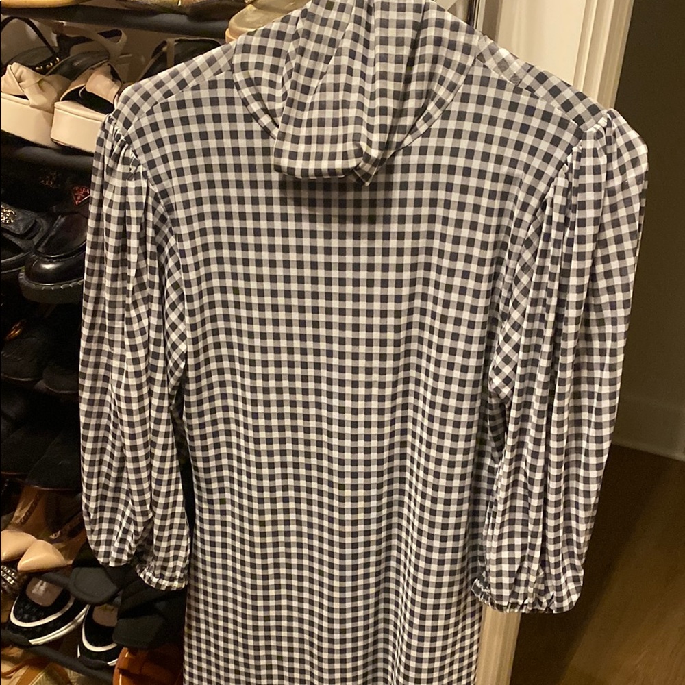 Ganni Monochrome Checkered Top